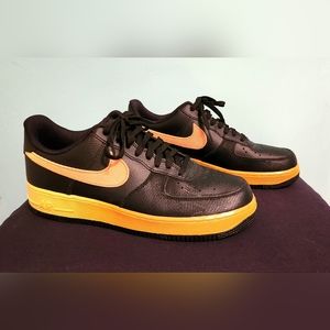 Nike Air Force 1 Low Black Orange Peel NWOT